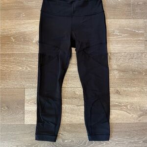 Lululemon the lab Black Leggings mesh details